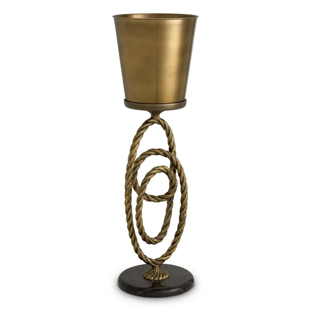 Wine Cooler Corwyn On Stand Antique Brass Finish - image 6