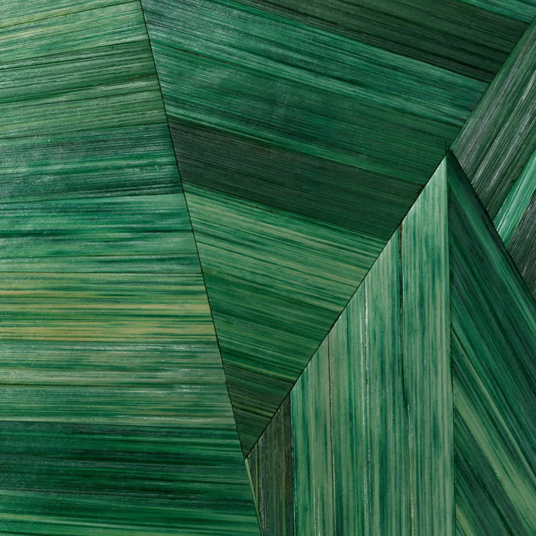 Mirror Cassara Straw Marquetry Green - image 6