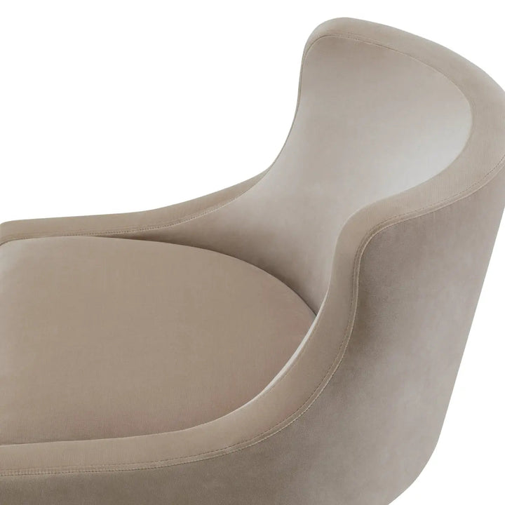 Dining Chair Chavelle Black Finish Torrin Natural Velvet - image 6