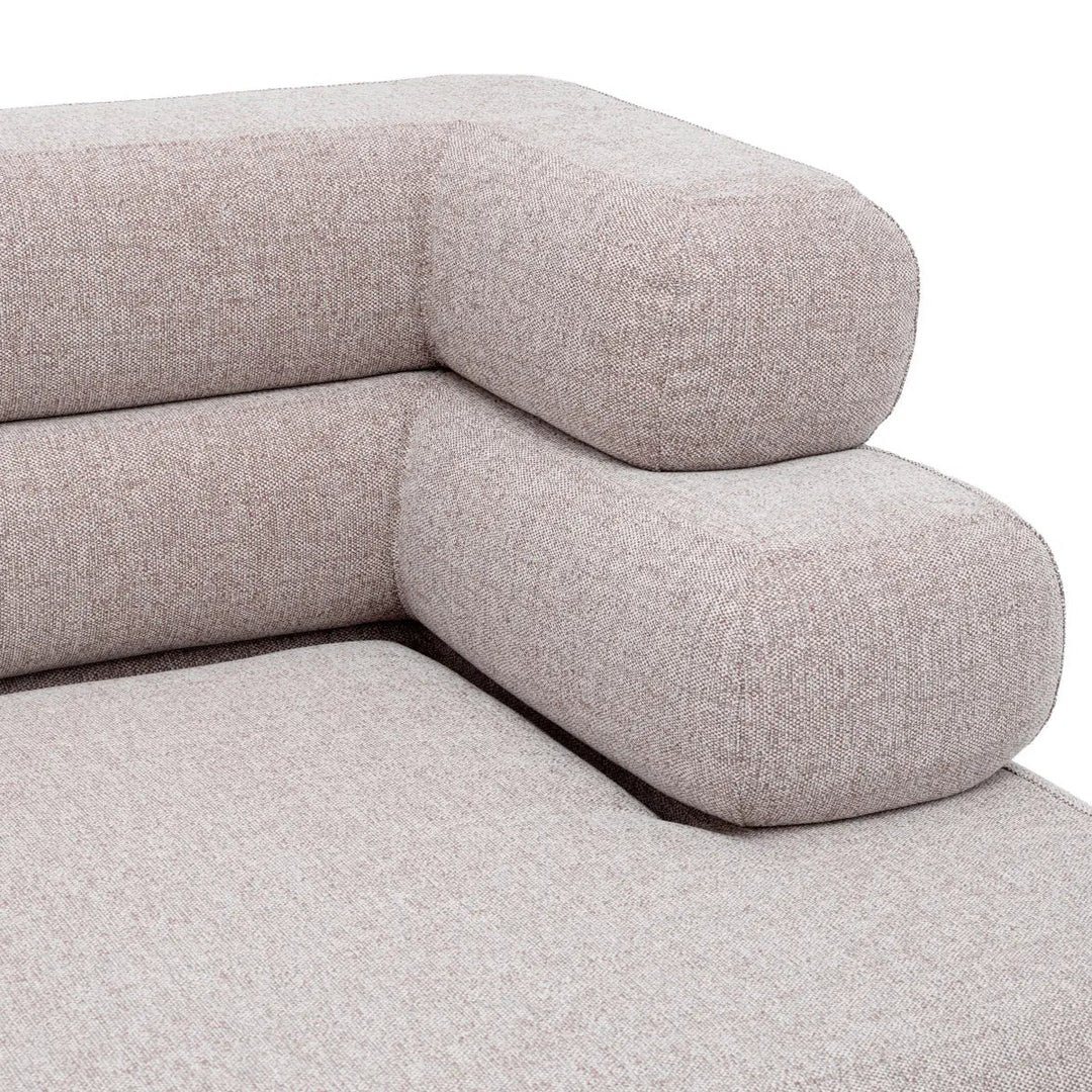 Outdoor Modular Sofa Malaga Mauritius Light Grey - Right - image 6