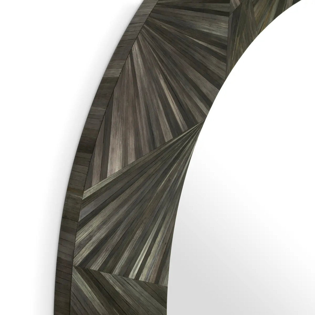 Mirror Cassara Straw Marquetry Charcoal - image 6