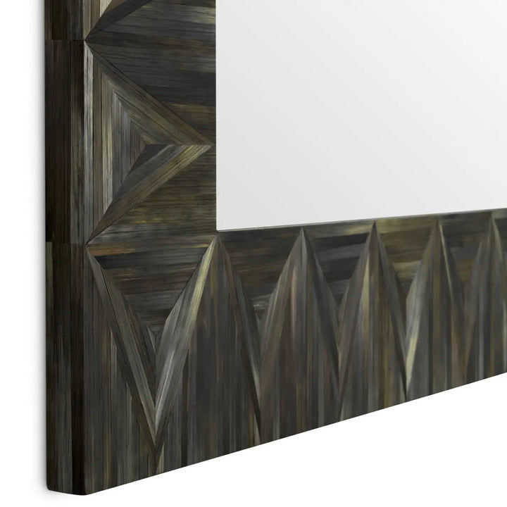 Mirror Belmont Straw Marquetry Charcoal - image 6