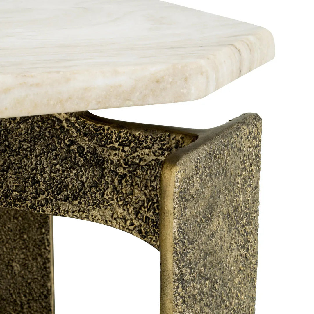 Dining Table Bodega Rectangular Antique Brass Finish - image 6