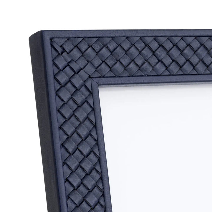 Picture Frame Nivo Blue Leather Set Of 2 - image 6