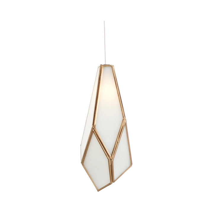 Glace White 7-Light Linear Multi-Drop Pendant