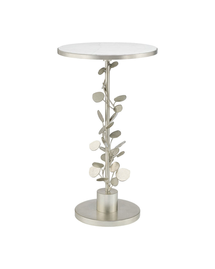 Side Tables Lunaria Silver Accent Table
