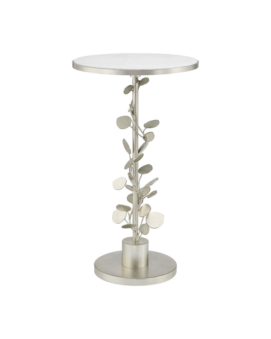 Side Tables Lunaria Silver Accent Table