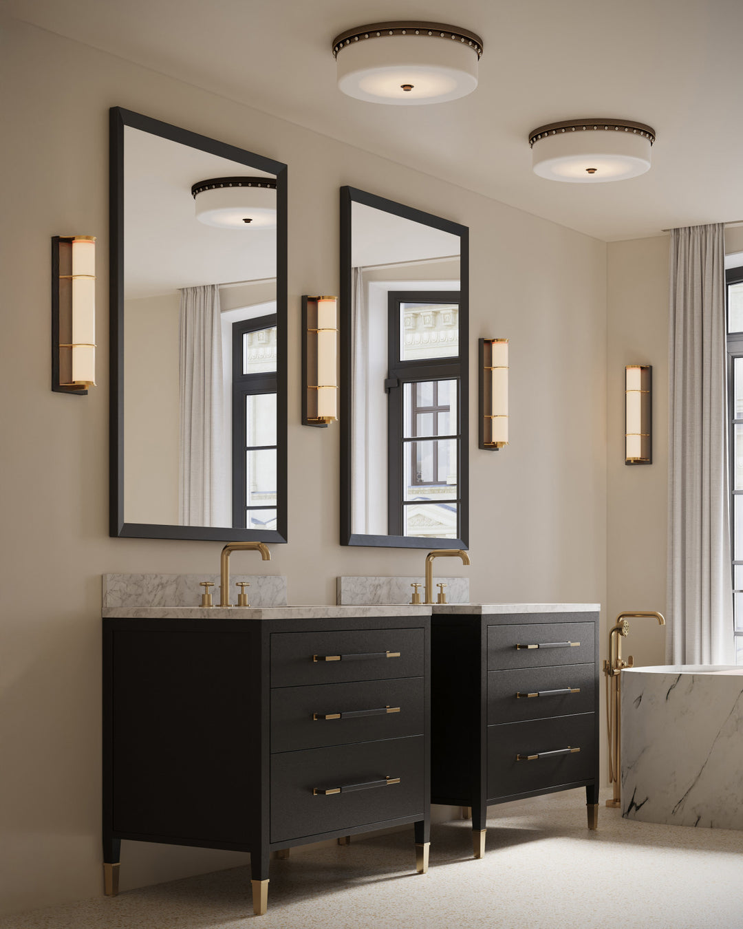 Barnabe Brass Flush Mount