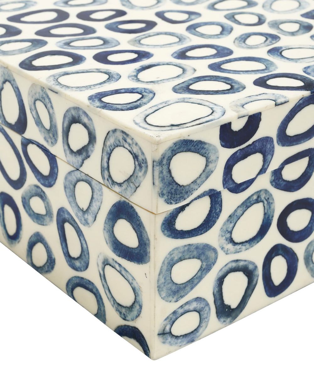 Boxes Ovoid Blue Box Set of 2