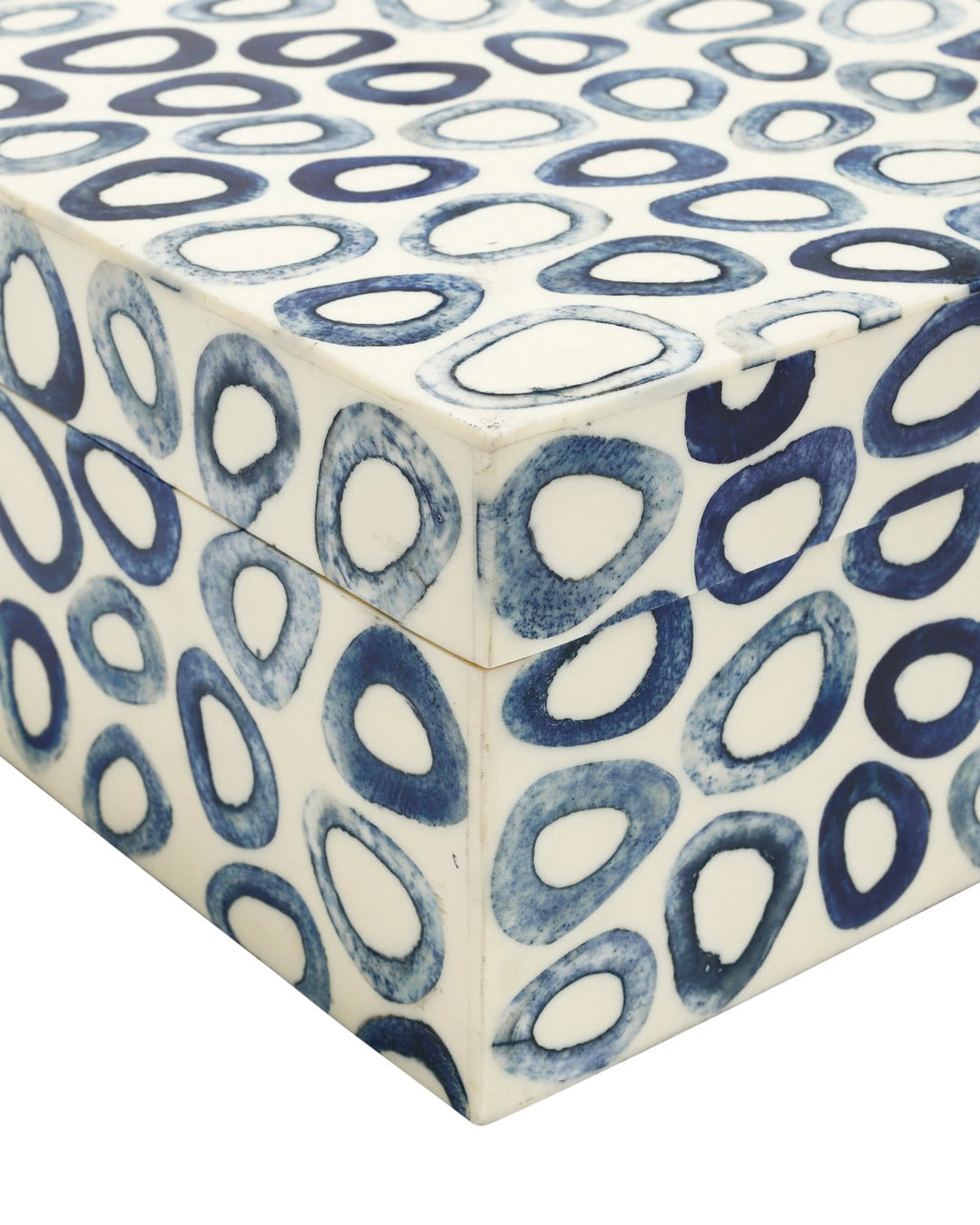 Boxes Ovoid Blue Box Set of 2