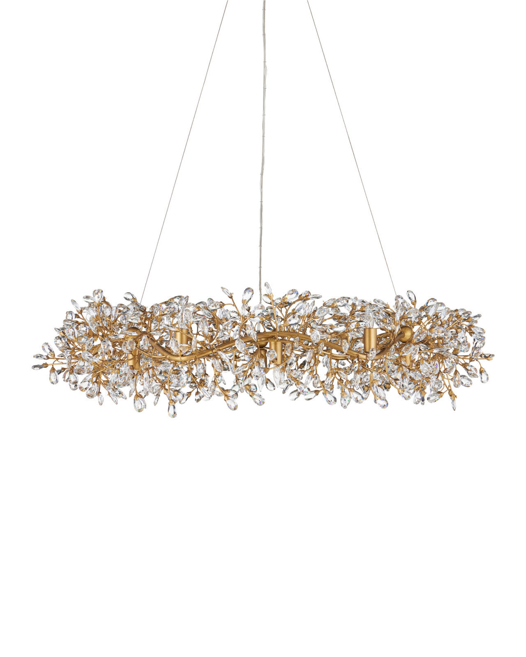 Crystal Bud Large Ring Chandelier