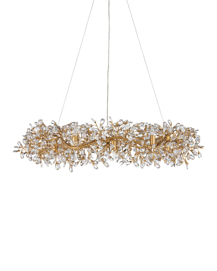 Crystal Bud Large Ring Chandelier