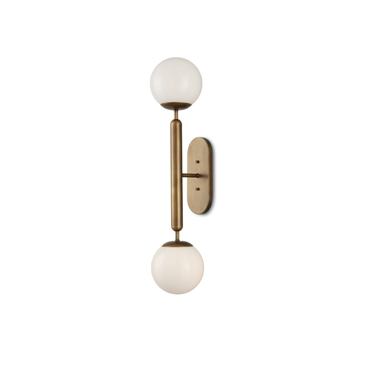 Barbican Double-Light Brass Wall Sconce