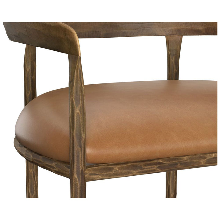 Zanatta Barstool - Tan Leather