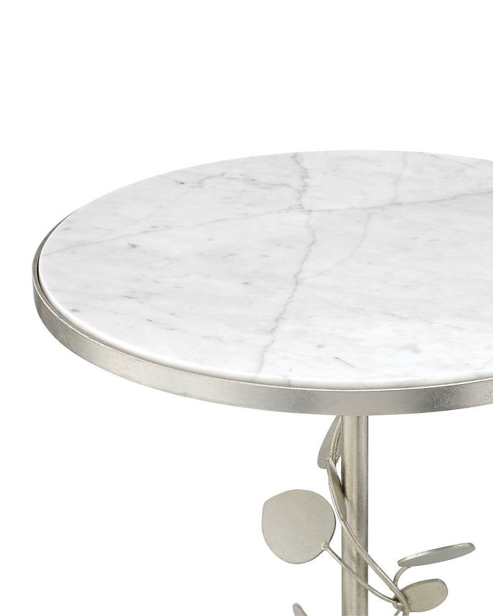 Side Tables Lunaria Silver Accent Table