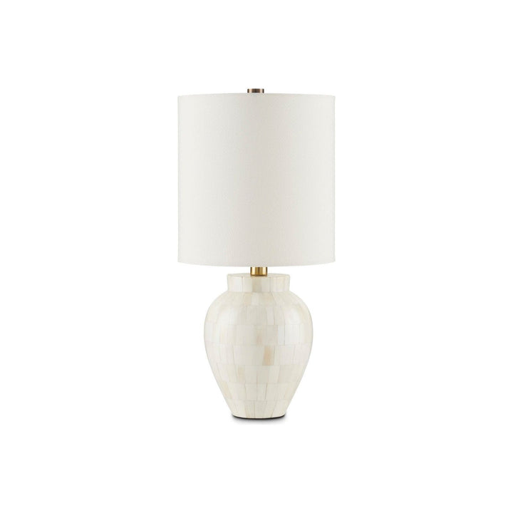 Osso White Round Table Lamp