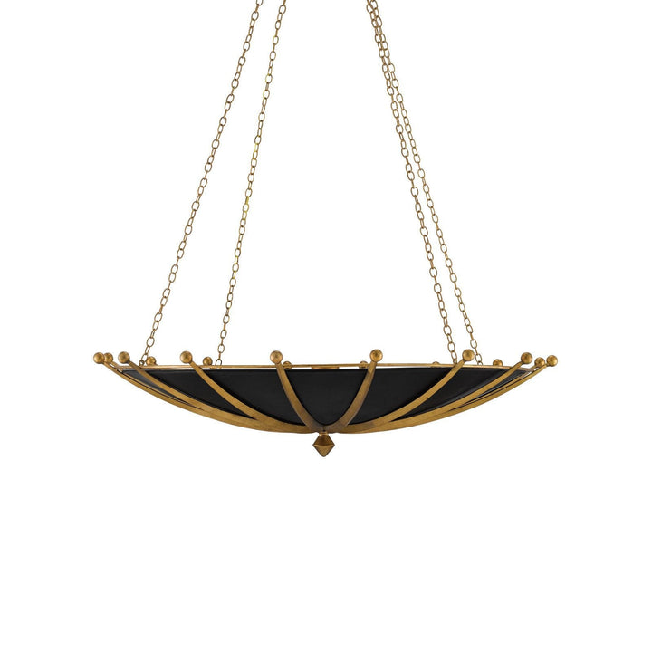 Fontaine Black & Gold Chandelier