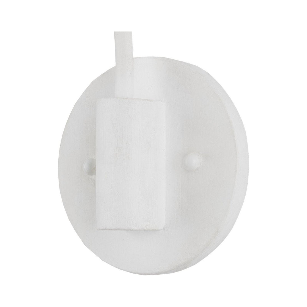 Basket White Swing-Arm Wall Sconce