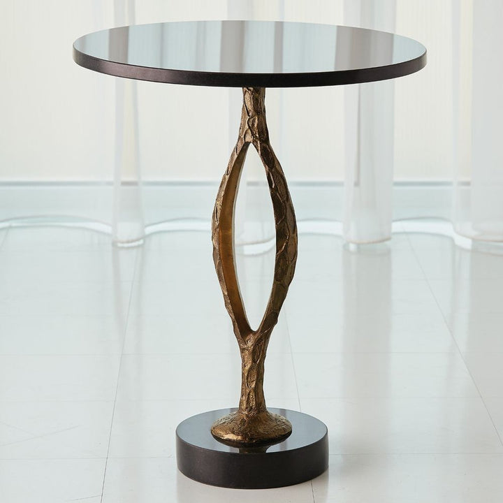 Side Tables Pod Accent Table-Antique Gold