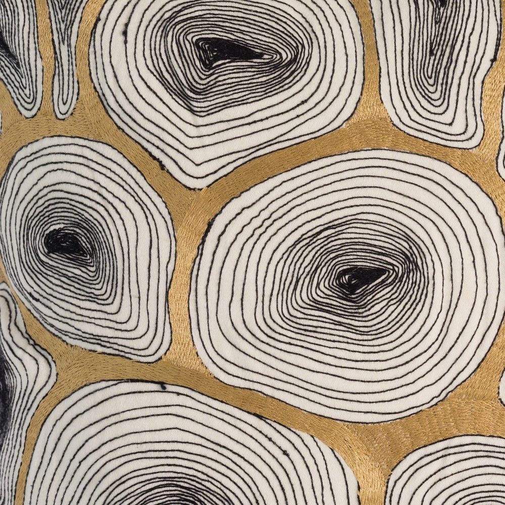 Pillows Agate Pillow-Black/Gold