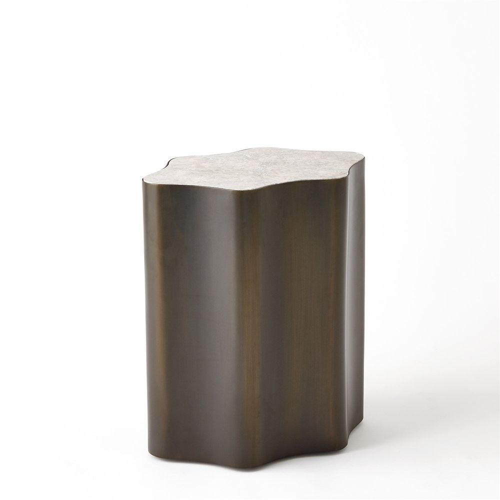 Side Tables Organic Nesting Table-Gunmetal/Grey Marble-Sm