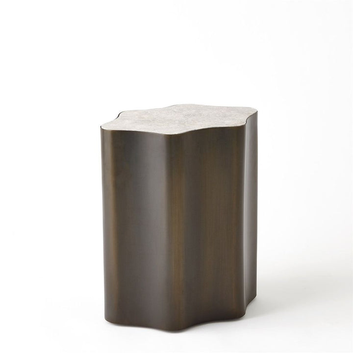Side Tables Organic Nesting Table-Gunmetal/Grey Marble-Sm