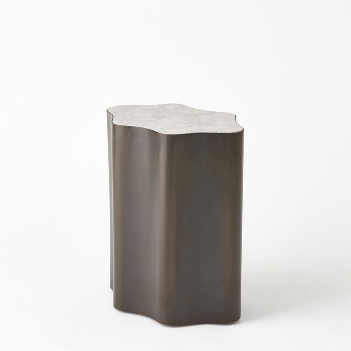 Side Tables Organic Nesting Table-Gunmetal/Grey Marble-Sm