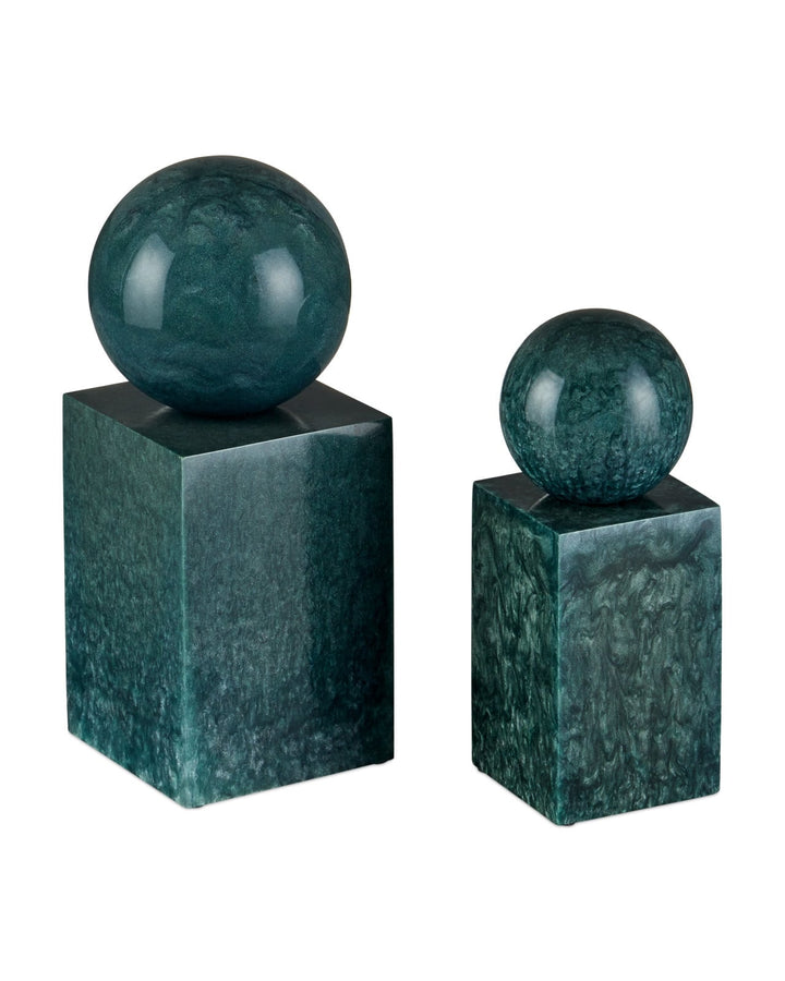 Decorative Objects Nova Teal Object Set of 2