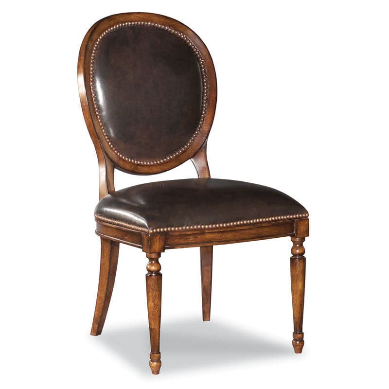 Hampton Side Chair-Woodbridge Furniture-WOODB-7068-10-Dining ChairsBordeaux Finish-1-France and Son