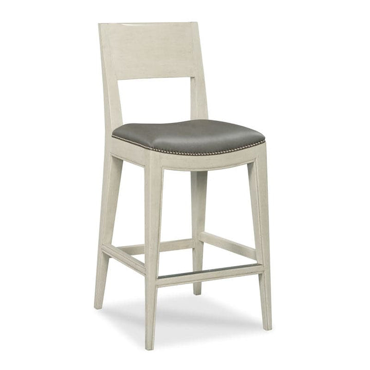 Cashiers Bar Stool-Woodbridge Furniture-WOODB-7083-65-Bar StoolsGraystone Finish-3-France and Son