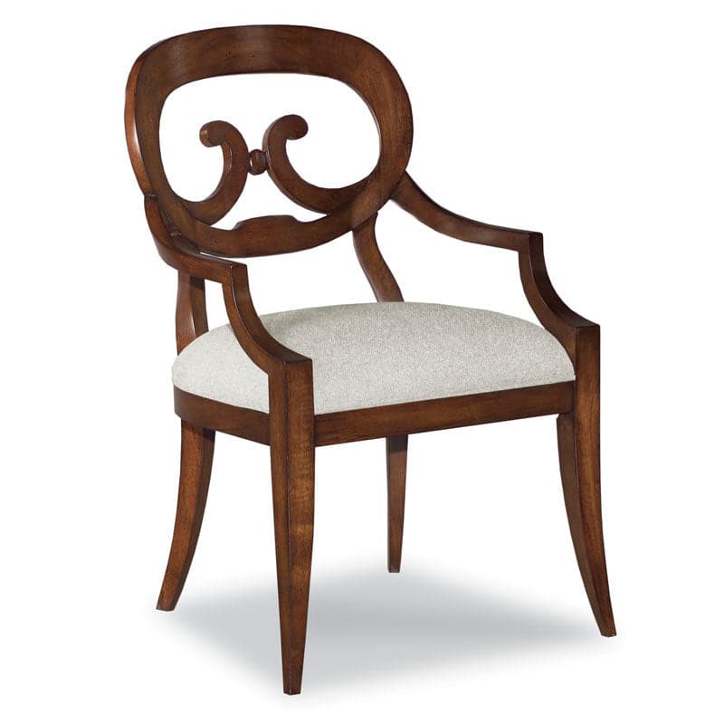 Biedermeier Arm Chair-Woodbridge Furniture-WOODB-7095-10-Dining Chairs-1-France and Son