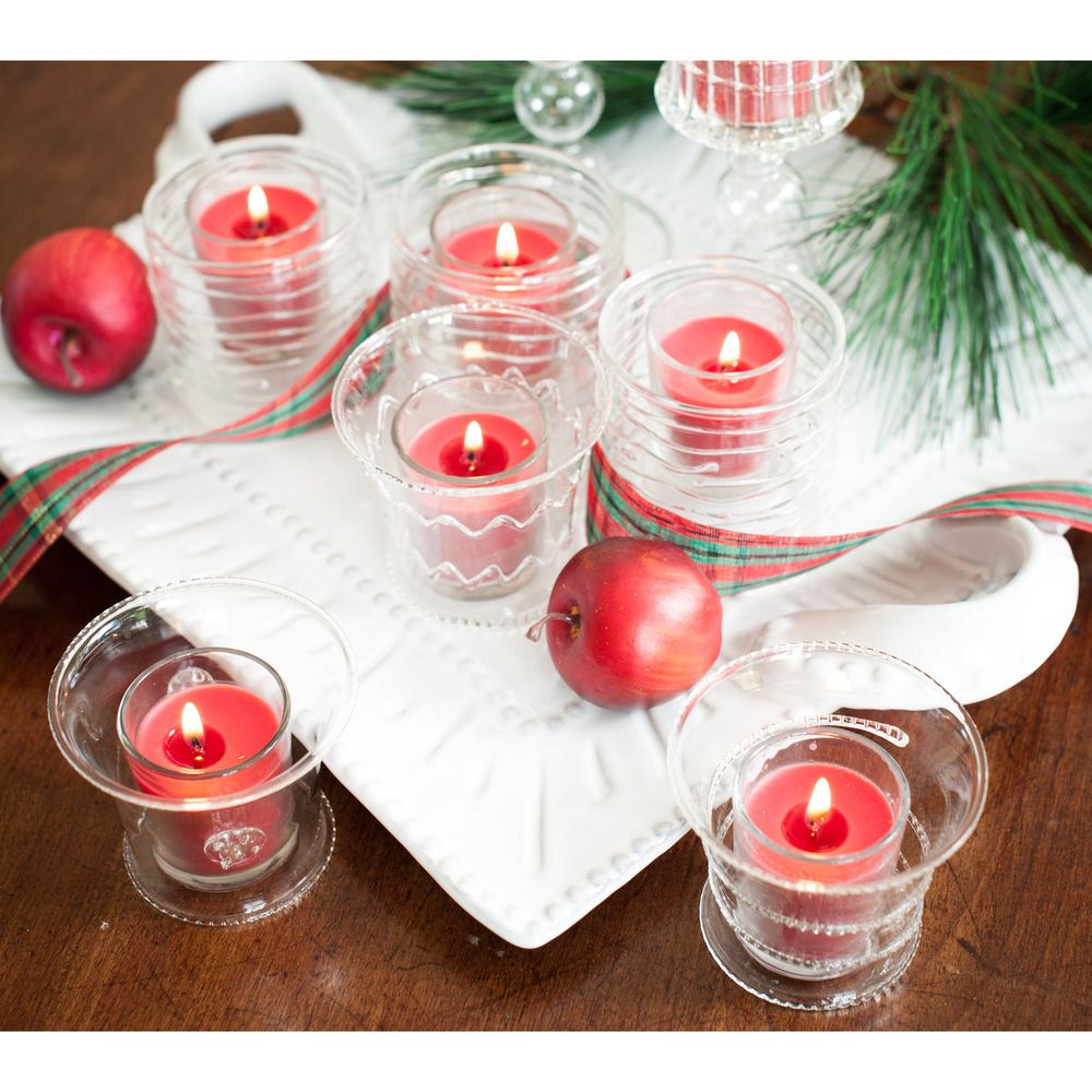 La Boheme Glass Votives, 4pc Set of 2