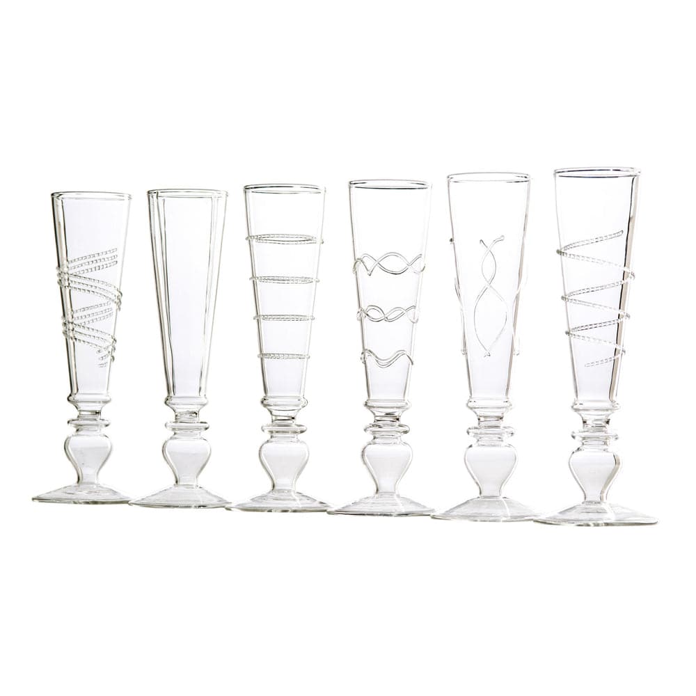 Footed Razzle Dazzle Champagne Flutes - Thumbnail 2