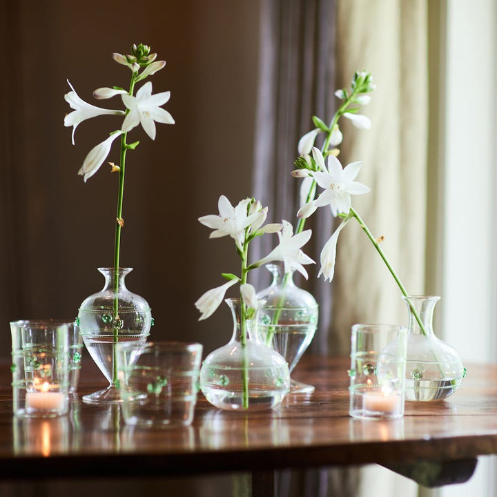 Miss Rose Bud Vase, 4pc Set of 2