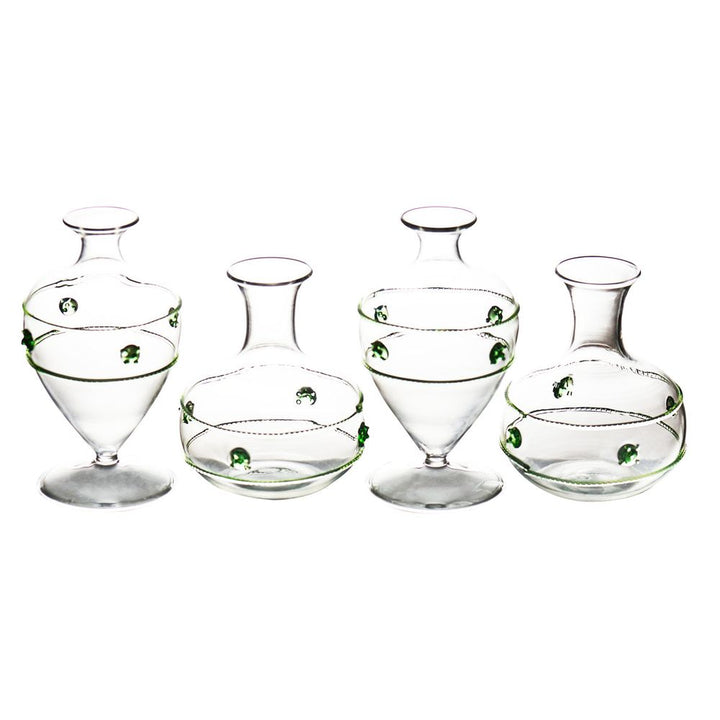 Miss Rose Bud Vase, 4pc Set of 2