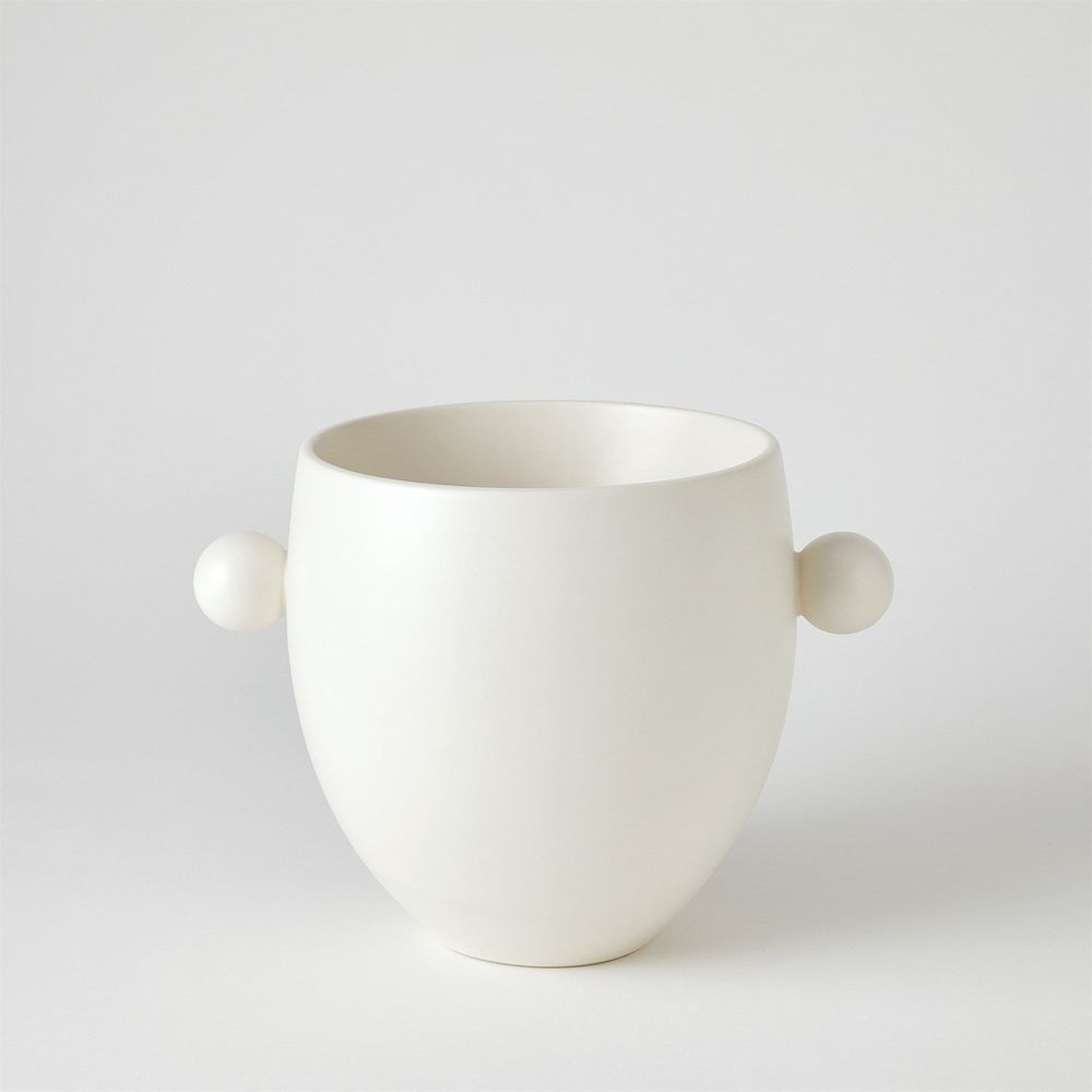 Ball Handled Ice Bucket-White
