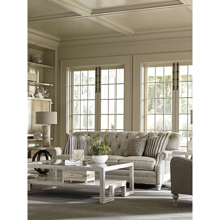 Saddlebrook Rectangular Cocktail Table - Oyster