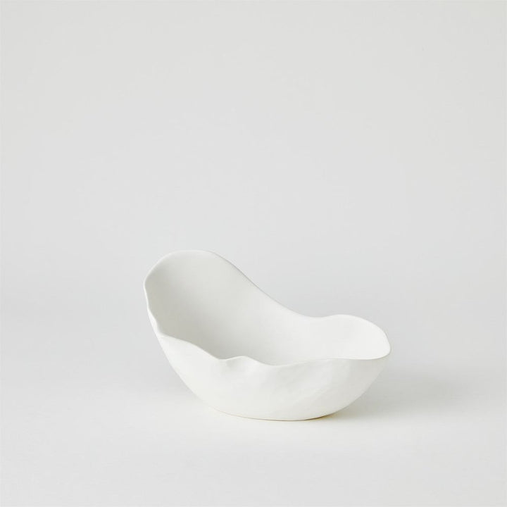 Horn Bowl-Matte White-Sm
