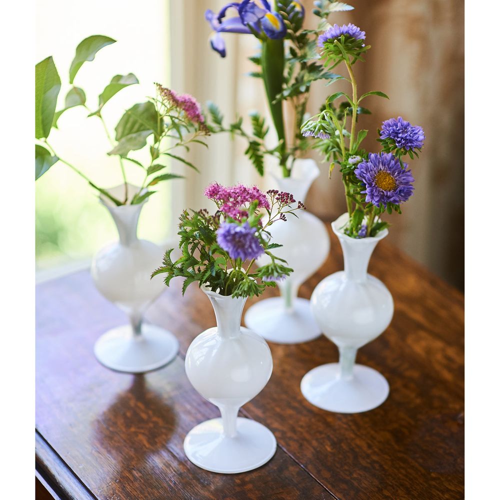Vases Miss Lizzie Bud Vase, White Set of 4