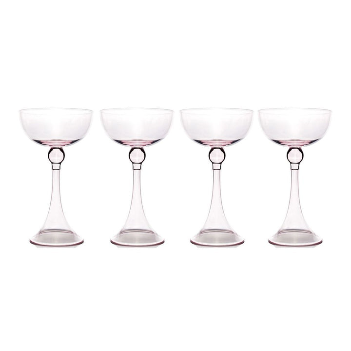 Royale Coupe, Pale Pink, Set of 4