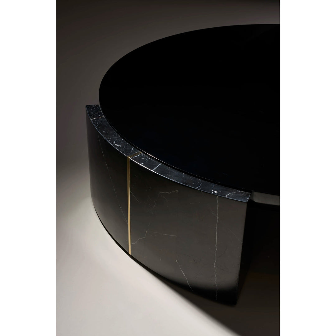 Overlap Round Cocktail Table Dark - image 4