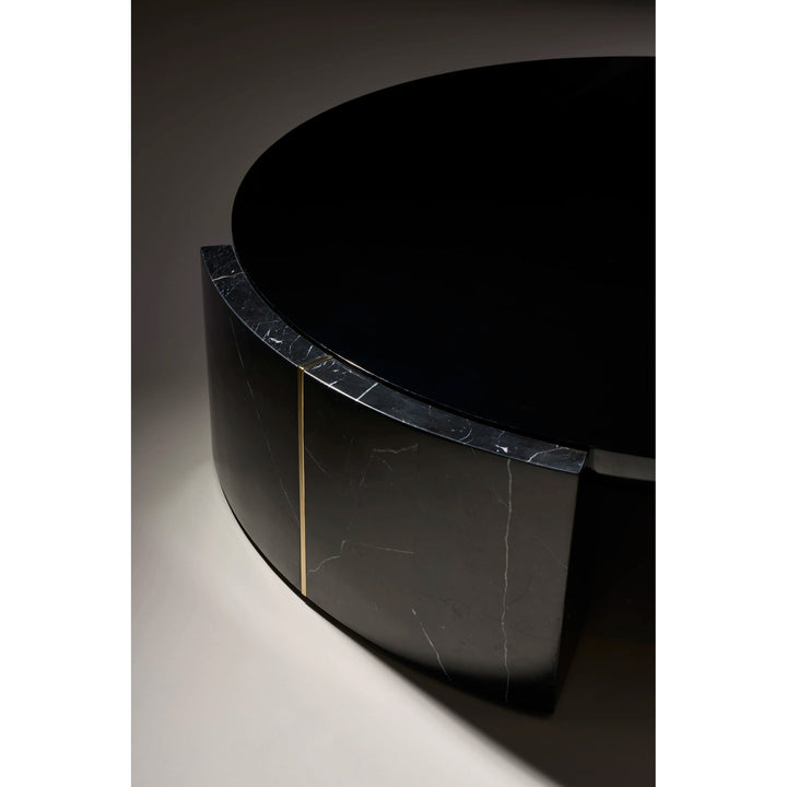 Overlap Round Cocktail Table Dark - image 4