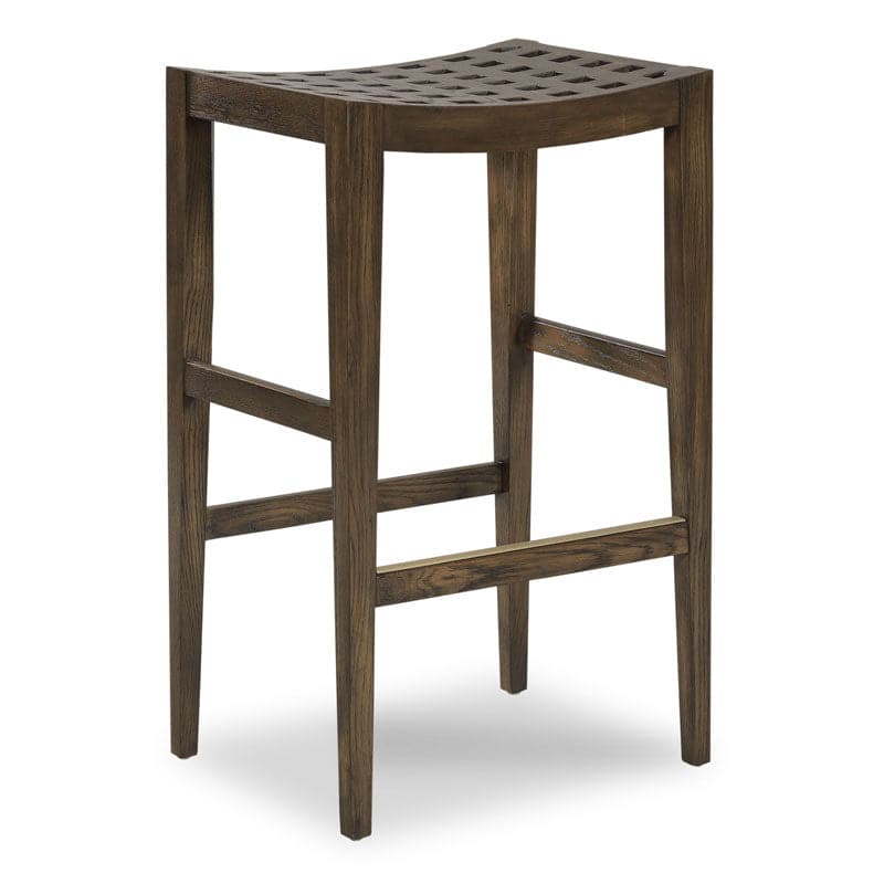 Hannsens Bar Stool-Woodbridge Furniture-WOODB-7140-04-Bar StoolsTobacco Finish-1-France and Son