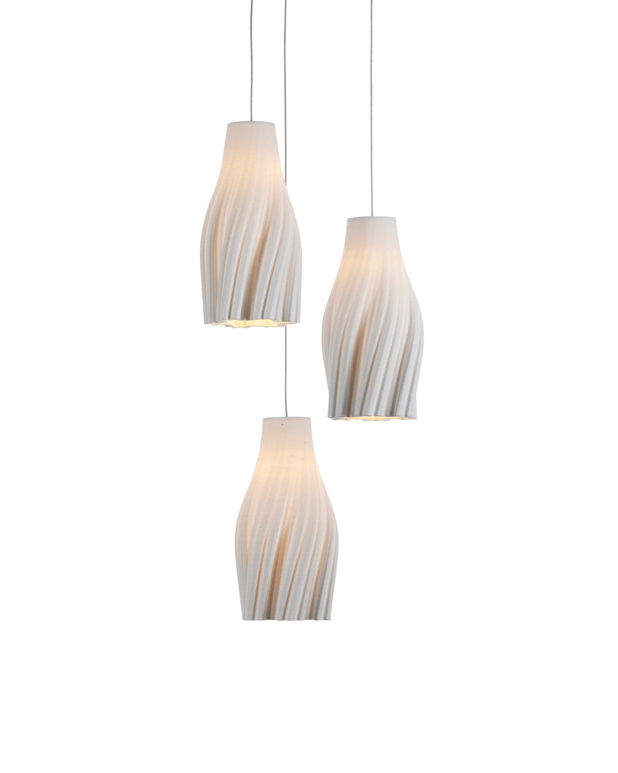 Pendants:Multi Posh 3-Light Round Multi-Drop Pendant