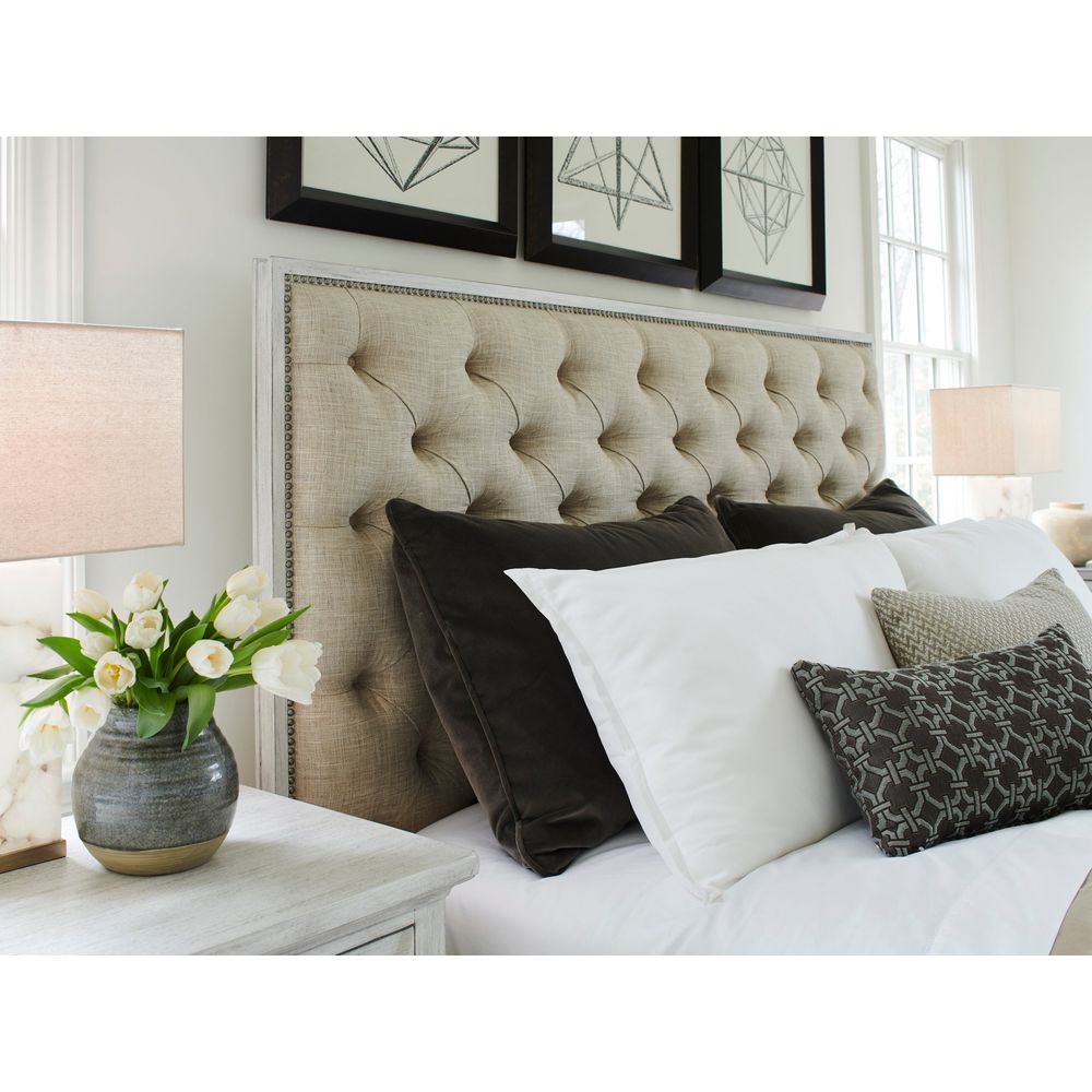 Beds Sag Harbor Tufted Upholstered Bed 6/6 King - Oyster