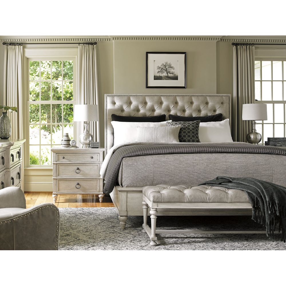 Sag Harbor Tufted Upholstered Bed 6/6 King - Oyster