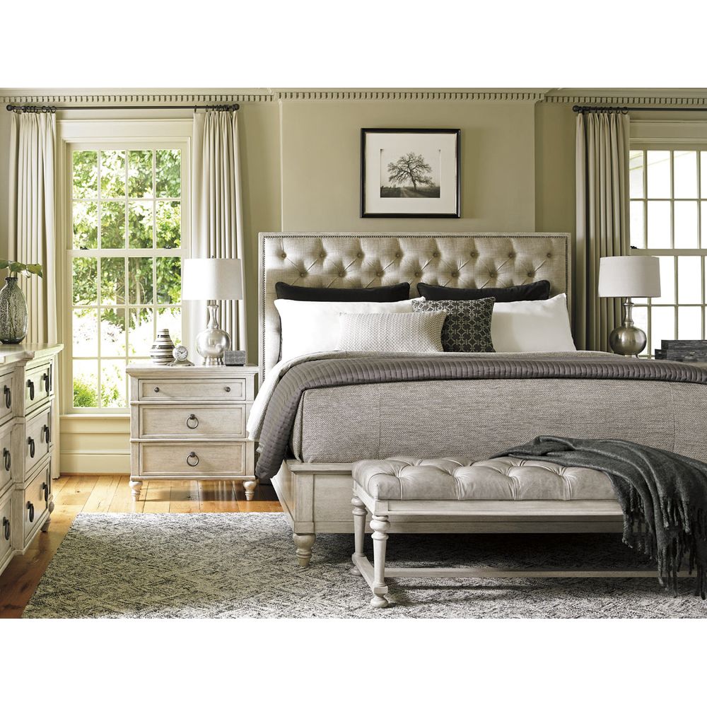 Beds Sag Harbor Tufted Upholstered Bed 6/6 King - Oyster