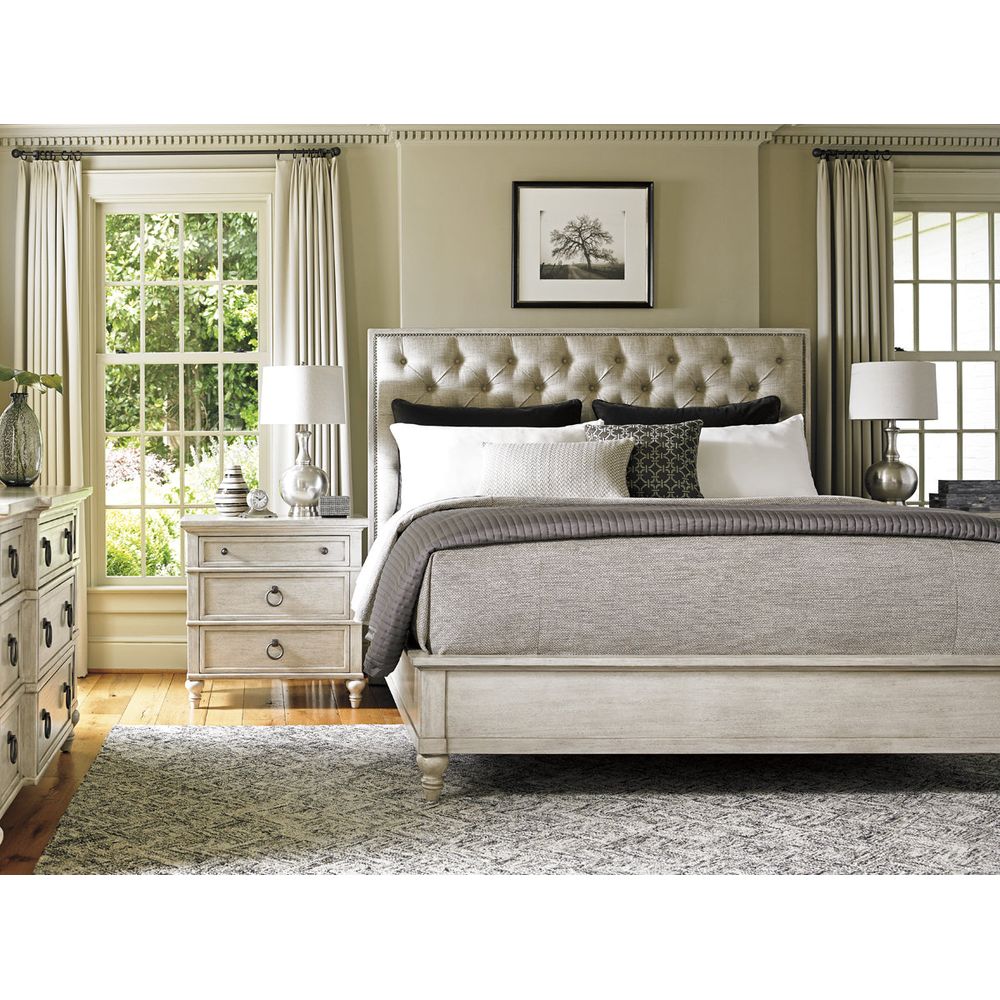 Beds Sag Harbor Tufted Upholstered Bed 6/0 California King - Oyster