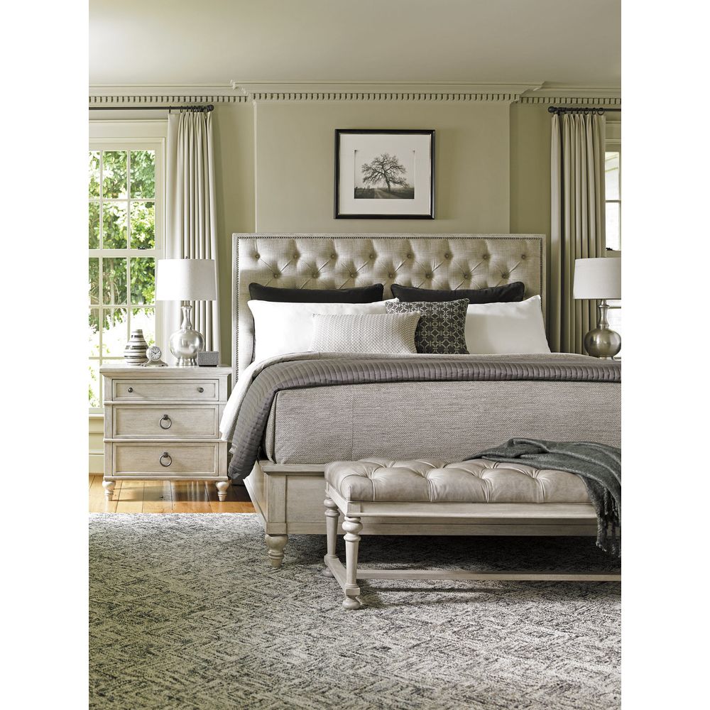 Sag Harbor Tufted Upholstered Bed 6/6 King - Oyster