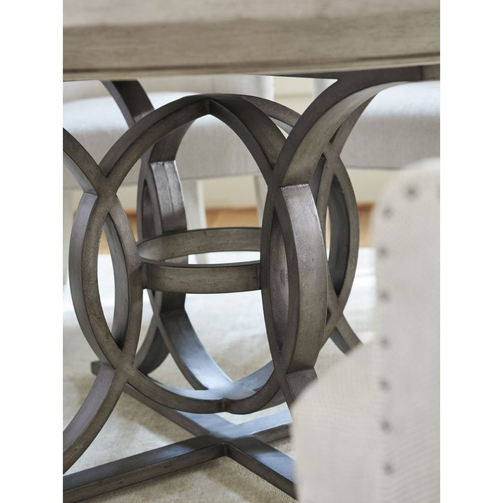 Calerton Round Dining Table - Oyster